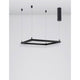 Eterna LED Hängeleuchte Metall Sandig-Schwarz mit modernem, minimalistischem Design aus Aluminium.