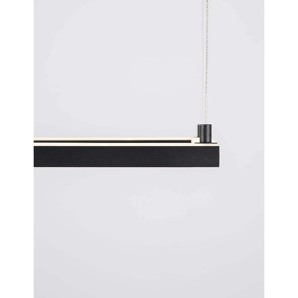 Eterna LED suspendu en métal léger sableux-noir