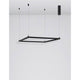 Eterna LED Hängeleuchte Metall Sandig-Schwarz in minimalistischem Design, perfekt für Wohnzimmer oder Esstisch.