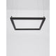 Eterna LED Hängeleuchte Metall Sandig-Schwarz in minimalistischem Design, hängend über einem Raum.