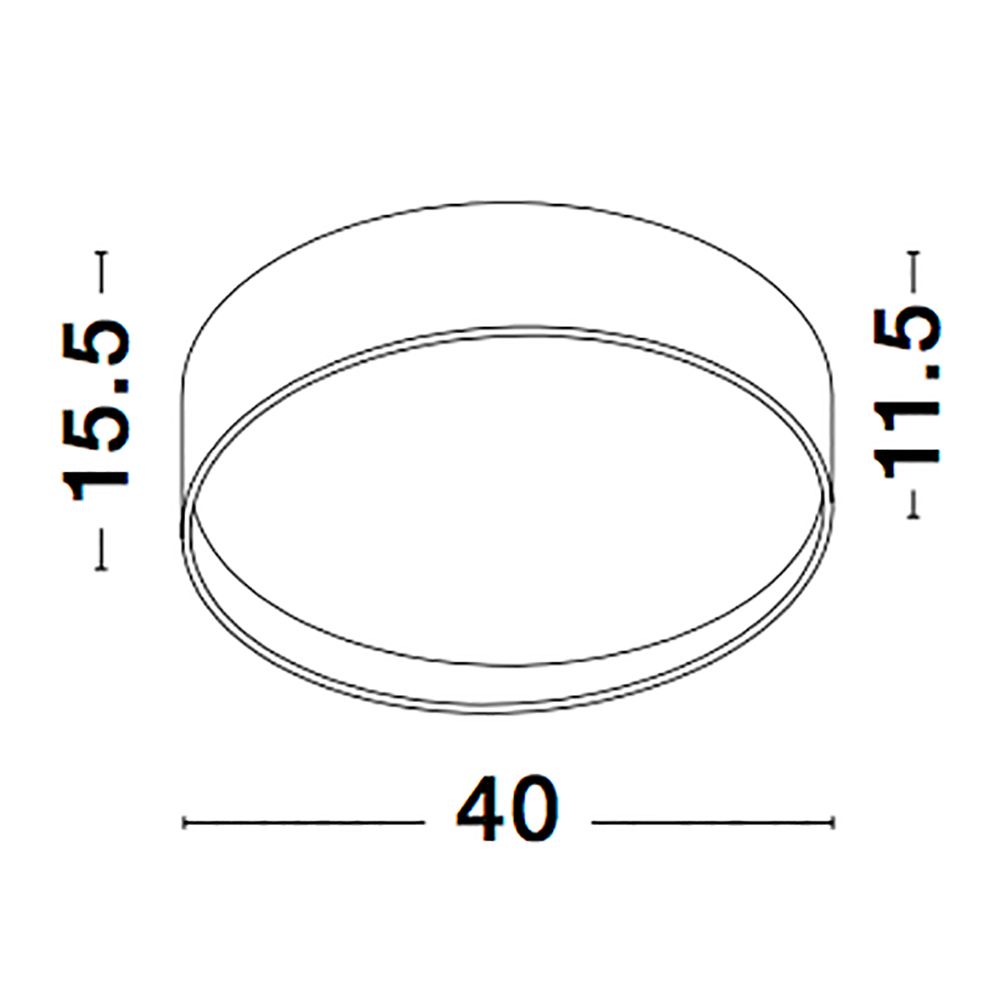 Fano LED Deckenlampe Weiß