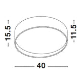 Fano LED Deckenlampe Weiß