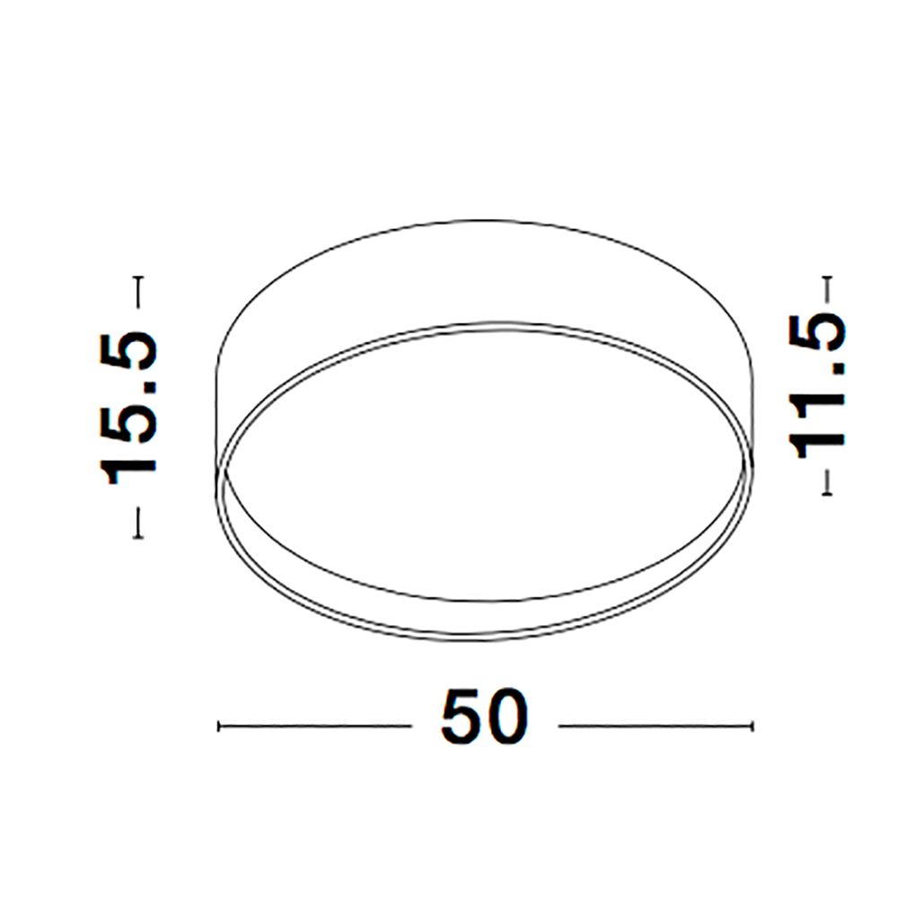 Fano LED Deckenlampe Weiß