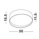 Lampada a soffitto a LED Fano White