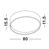 Lampada a soffitto a LED Fano White