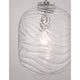 Ficato Glas-Pendellampe mit elegantem Wellenmuster und warmem Licht, ideal für jeden Raum.