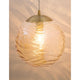 Ficato Pendellampe Ø 30cm mit transparentem Glas und goldenem Metallabschluss, perfekt für elegante Innenräume.