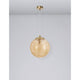 Ficato Pendellampe Ø 30cm in goldfarbenem Glas, elegante Deckenleuchte für stilvolle Räume.