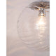 Ficato Pendellampe Ø 30cm mit transparentem Glas und verchromtem Metall, ideal für elegantes Zuhause.