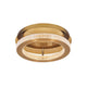 Fiore LED Deckenlampe Antik-Gold mit funkelnden Kristallelementen und warmem Licht.