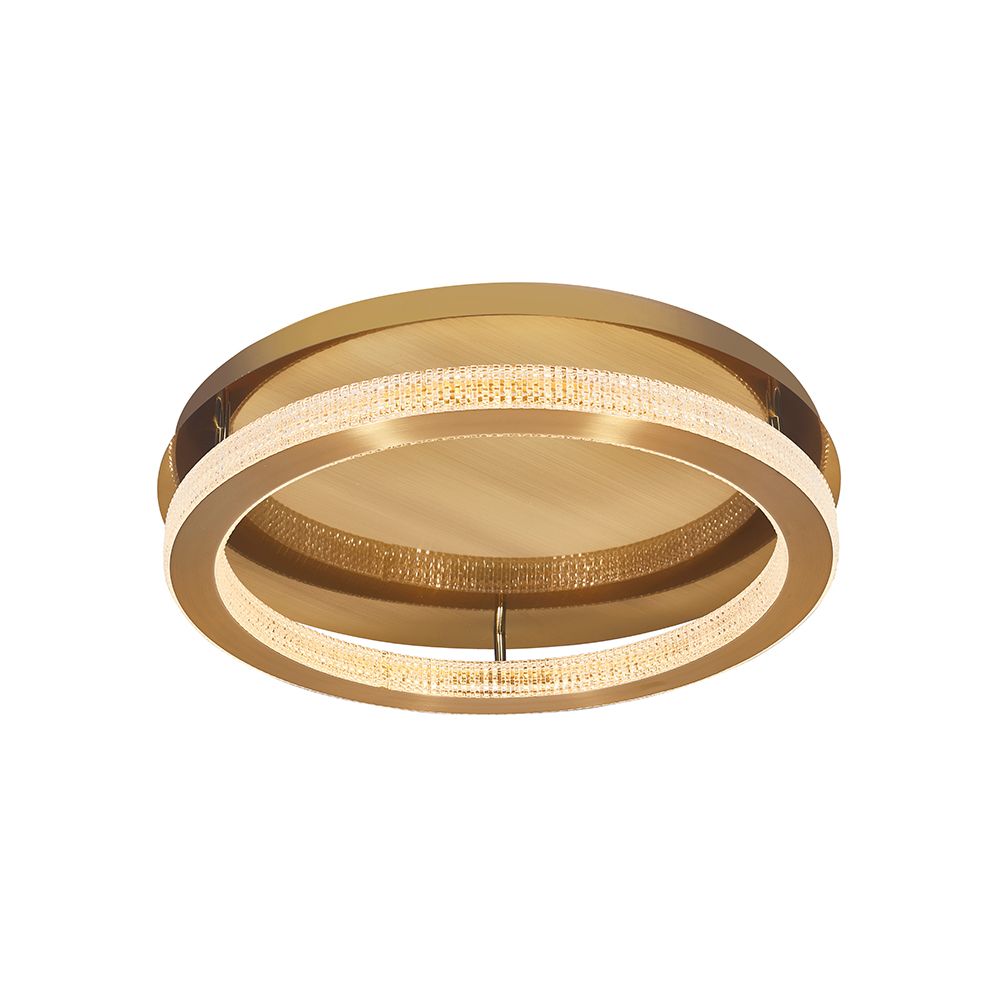Fiore LED Deckenlampe in Antik-Gold für stilvolle Raumbeleuchtung und elegantes Ambiente.