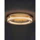 Fiore LED Deckenlampe Antik-Gold mit funkelnden Kristallelementen und warmweißer Lichtfarbe.