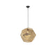 Foggia Hängelampe Stahl Gold, moderne Pendelleuchte mit goldener Metalloberfläche für Wohn- oder Esszimmer.