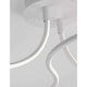 Fungo LED Deckenlampe Weiß - Detailaufnahme der weißen Lichtschläuche und Befestigung.