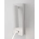 Fuse LED Wandlampe mit USB, moderne Wandleuchte in weiß, verstellbarer Strahler mit USB-Anschluss.