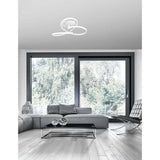 Fusion LED ceiling lamp Ø 51cm curved