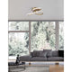 Fusion LED Deckenlampe Ø 51cm Geschwungen moderne geschwungene Deckenleuchte aus Aluminium und Acryl, integrierte 40W LED warmweiß