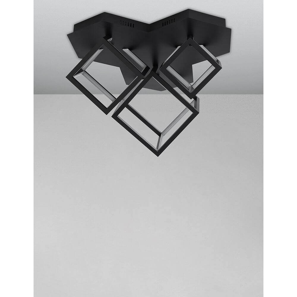 Moderne Gabbia LED Deckenleuchte in elegantem Design, ideal für Wohnzimmer und Schlafzimmer.