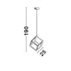 Gabbia LED Pendellampe Würfel 25cm³