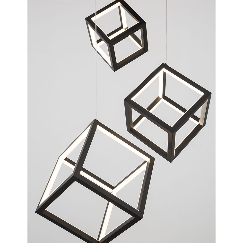 Gabbia LED hanging lamp 3 cubes