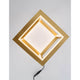 Gabbia LED Würfel Tischlampe in gold mit modernem Design für stilvolle Akzente in jedem Raum.