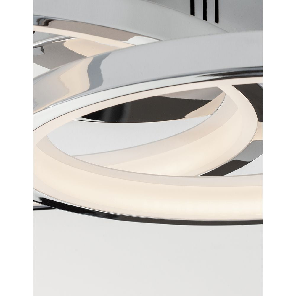 Nova Luce Galaxy LED -kattovalaisimen krom