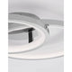 Ansicht der Nova Luce Galaxy LED Deckenlampe Chrom mit modernem, minimalistischem Design.