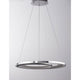 Moderne Galaxy LED Hängelampe Ø 62cm aus Aluminium, minimalistische Deckenleuchte mit integriertem LED.