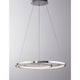Galaxy LED Hängelampe Ø 62cm in modernem Design mit Aluminium und Acryl, ideal für Wohnzimmer.