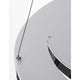 Detailaufnahme der Galaxy LED Hängelampe Ø 62cm mit aluminiumfarbener Oberfläche und Aufhängung.