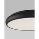 Gap LED Deckenlampe in modernem Design mit schwarzem Rahmen und weißem Schirm.