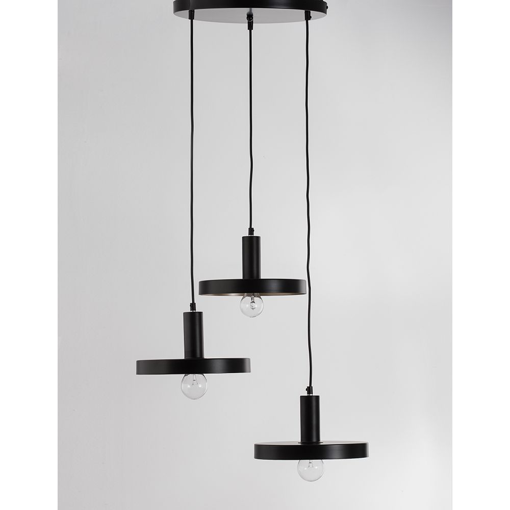 Garni Hang LAMP 3-LEME KULTA, MUSTA
