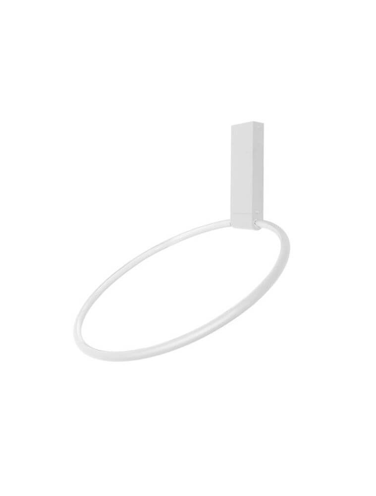 Garve LED Deckenleuchte Weiß Ø 40cm mit modernem Design in Ringform und warmweißem Licht.