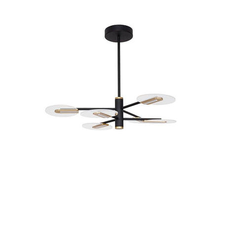Genti LED-hengelampe svart, gull med elegant design og god lysfordeling.