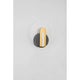 Genti LED Acryl-Wandleuchte Ø 20cm Klar in elegantem Design mit goldenen und grauen Akzenten