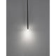 Giono LED Pendellampe 51cm Schwarz mit moderna LED-Beleuchtung in schlichtem Design.