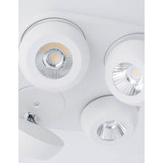 Gon LED Deckenstrahler 4-flammig in Weiß, moderne Deckenleuchte mit vier runden Spots