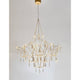 Goro LED Kristall Hängelampe Gold, moderne Deckenleuchte mit Kristall und edlem Design.