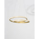 Grania LED Hängeleuchte Matt-Gold mit zwei kreisförmigen Ringen und elegantem Design