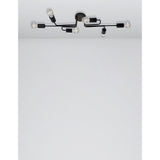 Granso ceiling light 6-flg. Black