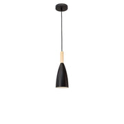 Grant Pendelleuchte Metall Holz mit modernem Design und Holzakzent, perfekt für stilvolle Raumbeleuchtung.