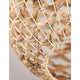 Nova Luce Griffin pendant lamp Ø 40cm made of dried water hyacinth, close-up of the natural-colour woven structure