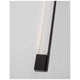 Gropius LED Wandlampe 90cm schwarz, schlanke Aluminium-Wandleuchte warmweiß 3000K für Esszimmer, Flur, Schlafzimmer
