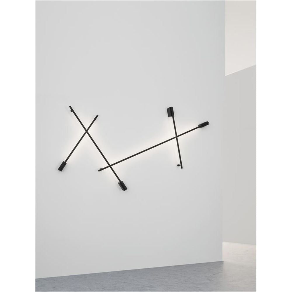 Gropius LED wall lamp metal black