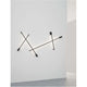 Gropius LED Wandlampe Metall Schwarz an moderner Wand in minimalistischem Design.