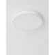 Alt Tag: Hadon LED Deckenlampe Ø 40cm - schlanke runde Deckenleuchte in mattschwarz für warmweißes 3000K Licht