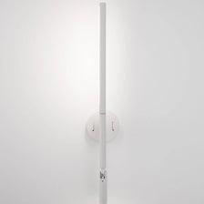Handy LED Wandlampe 2-flammig, moderne schwarze Nova Luce Wandleuchte aus Acryl und Aluminium