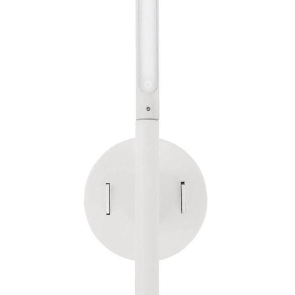 Handy LED Wandlampe 2-flammig, moderne weiße Wandlampe von Nova Luce aus Acryl und Aluminium