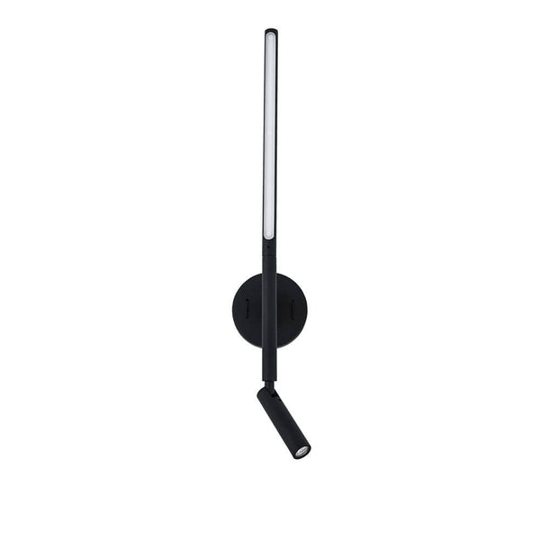 Handy LED Wandlampe 2-flammig schwarze Wandlampe von Nova Luce mit schwenk- und drehbarem Design