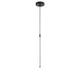 Minimalistische Handy LED Stab Hängeleuchte in Schwarz, modernes Design mit warmweißem Licht.